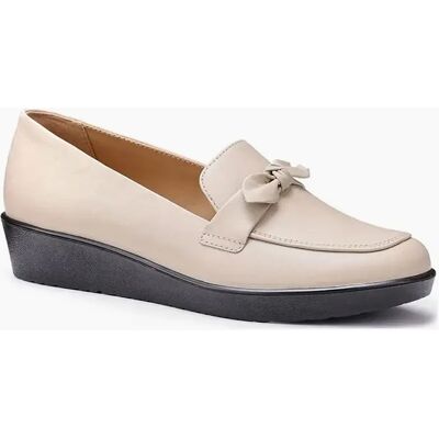 Hotter Women's Amber Womens Low Wedge Loafers - Tan - Size: 9 Hotter Women's Amber Womens Low Wedge Loafers - Tan - Size: 9