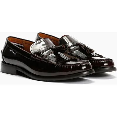 Men's Ben Sherman Buster Leather Men's Burgundy Loafers - Red - Size: 9 Men's Ben Sherman Buster Leather Men's Burgundy Loafers - Red - Size: 9
