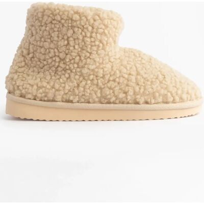 Jojoe Women's Jo & Joe TEDDY Womens Bootie Slippers Beige - Cream - Size: 7 Jojoe Women's Jo & Joe TEDDY Womens Bootie Slippers Beige - Cream - Size: 7