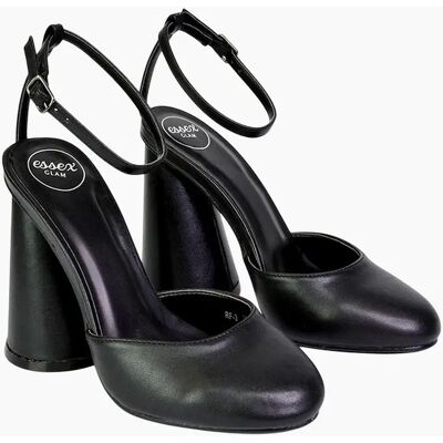 Women's XY London Womens/Ladies Ekin Cylinder High Heels - Black - Size: 5 Women's XY London Womens/Ladies Ekin Cylinder High Heels - Black - Size: 5