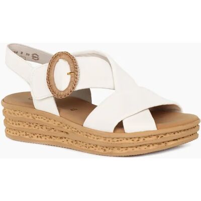 Gabor Women's Auckland Womens Wedge Sandal - White - Size: 5.5 Gabor Women's Auckland Womens Wedge Sandal - White - Size: 5.5