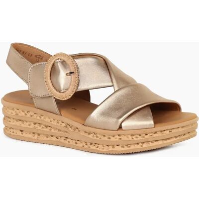 Gabor Women's Auckland Womens Wedge Sandal - Brown - Size: 7 Gabor Women's Auckland Womens Wedge Sandal - Brown - Size: 7