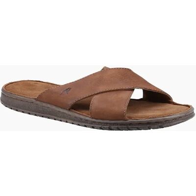 Men's Hush Puppies Nile Cross Over Leather Men's Brown Sandals - Size: 7 Men's Hush Puppies Nile Cross Over Leather Men's Brown Sandals - Size: 7