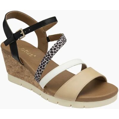 Lotus Women's Kitty Womens Wedge Sandals - Brown - Size: 4 Lotus Women's Kitty Womens Wedge Sandals - Brown - Size: 4