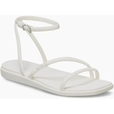 Crocs Women's Miami Womens Ankle Strap Toe Loop Sandals - White - Size: 8 Crocs Women's Miami Womens Ankle Strap Toe Loop Sandals - White - Size: 8