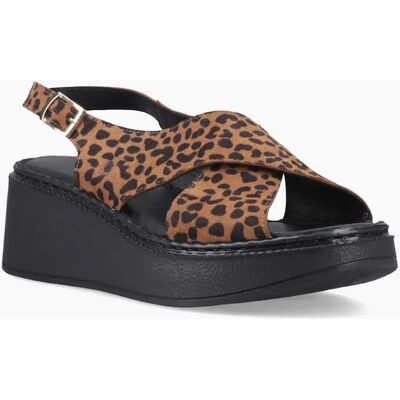Hush Puppies Women's Bex Womens Wedge Sandals - Brown - Size: 5 Hush Puppies Women's Bex Womens Wedge Sandals - Brown - Size: 5