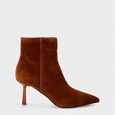 Steve Madden Women's Sabine High Heel Block Ankle Boots - Brown - Size: 9 Steve Madden Women's Sabine High Heel Block Ankle Boots - Brown - Size: 9