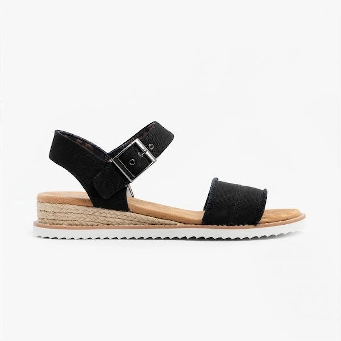 Women's Skechers 113541/BLK DESERT KISS-ADOBE PRINCESS Womens Strap Sandals Black - Size: 5