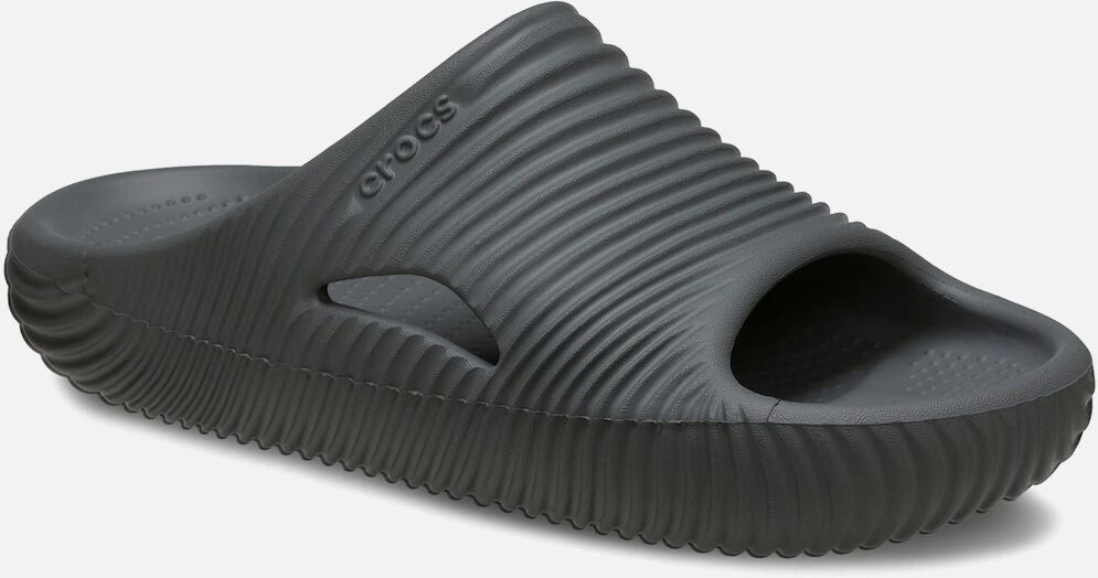 Women's Crocs Mellow Tide Recovery Synthetic Slate Grey Slides - Size: UK 6 / eu 39-40 / us m7-w9