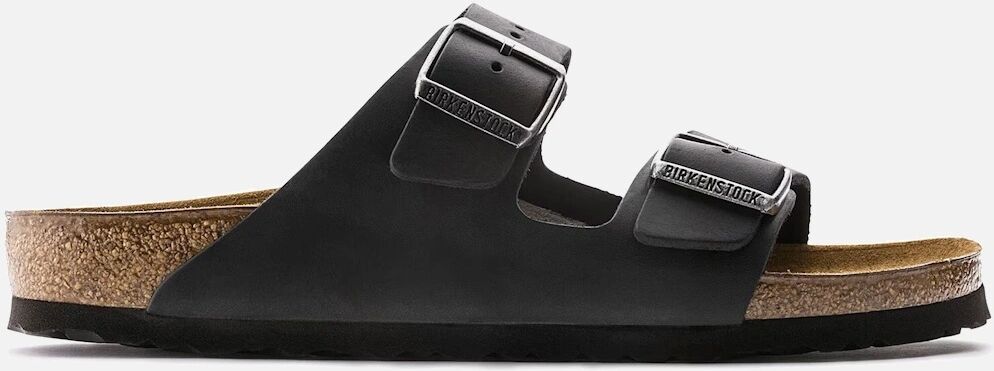 Men's Birkenstock Arizona Oiled Leather Sandals - Black - Size: 7
