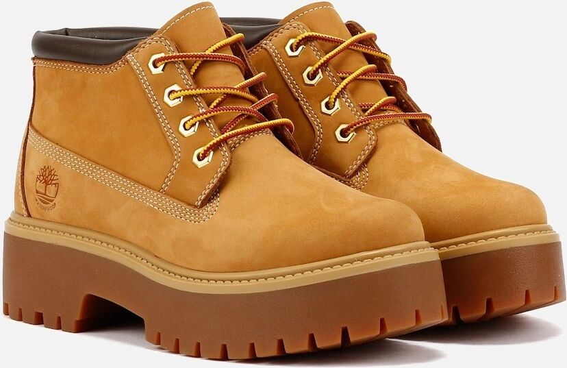 Women's Timberland Stone Street Nellie Leather Women's Wheat Boots - Yellow - Size: 8