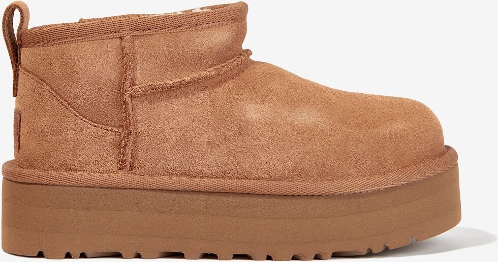 Girl's UGG Girls Classic Ultra Mini Platform Boots in Brown - Size: EU 38 uk 5 us 6