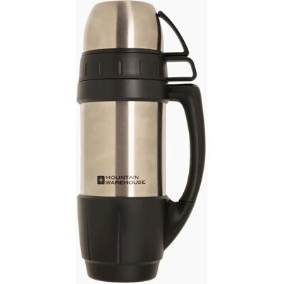 Mountain Warehouse Double-Walled Flask & Cup Set - Silver - Size: ONE size Mountain Warehouse Double-Walled Flask & Cup Set - Silver - Size: ONE size
