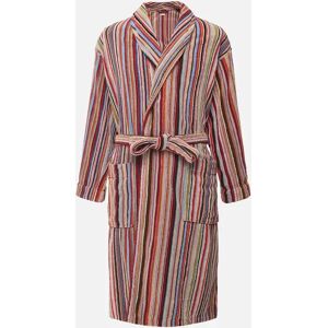 Paul Smith Men's Cotton Towelling Signature Stripe Robe - Multi - Size: 38/Regular