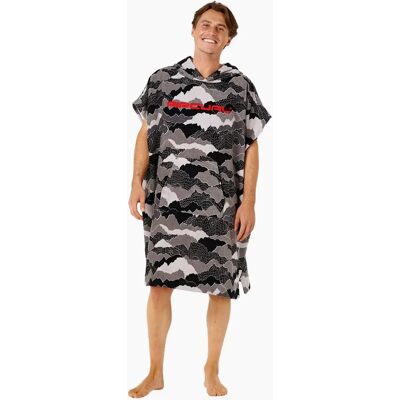 Ripcurl Rip Curl Mens Fun Times Hooded Towel Poncho - Black/Multi - Size: ONE size Ripcurl Rip Curl Mens Fun Times Hooded Towel Poncho - Black/Multi - Size: ONE size