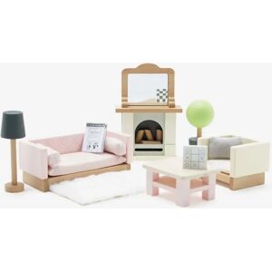 Le Toy Van Wooden Dolls House Living Room-19 Piece (10.5cm x 4cm x 15.2cm) - Multi - Size: ONE size,