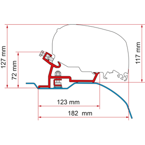 Fiamma F65/F80 Kit Fiat Ducato - Citroen Jumper - Peugeot Boxer (High Roof) (from 06/2006)