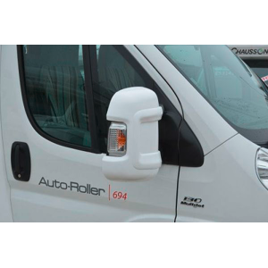 Milenco Falcon Mirror Covers For Fiat Ducato, Peugeot Boxer And Citroen Relay From 2007 With Long Arm Mirrors 2 Pieces White