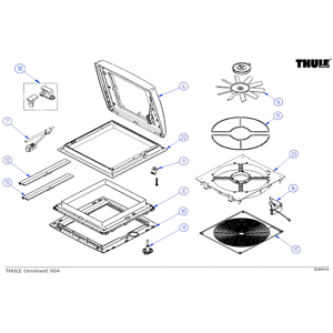 Thule Omnivent Roller Blind And Frame