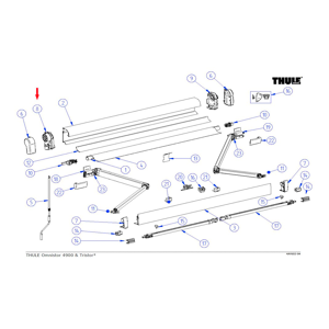 Thule End Plate Left Suitable For Type 4900