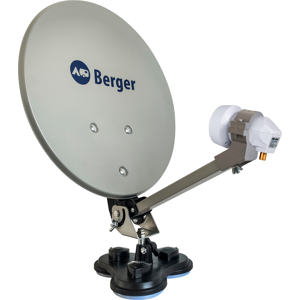 Berger Mobile Satellite System Complete Set Single LNB In Camping Case