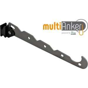 MultiAnker Multi Anchor Retractable Coat Hook With 4 Holes And 4 Notches