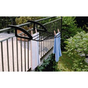 Metaltex Bries Heater And Balcony Clothes Dryer Black