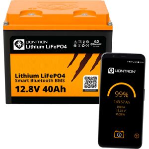 Liontron LiFePO4 Smart Bluetooth BMS Lithium Battery 12.8 V / 40 Ah