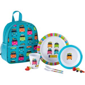 Flamefield Camper Smiles Junior Tableware Set 5 Pcs. Incl. Backpack