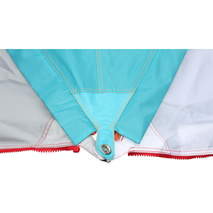 Bent Zip-Protect Canvas Single Connectable Awning 250 X 250 X 250 Cm Turquoise