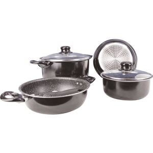 Gimex Black Line Cooking Pot Set 7 Pcs.