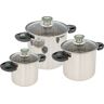 Bo-Camp Elegance Compact Stainless Steel Cooking Pot Set 3 Pcs.