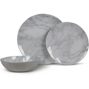 Kampa Marble Set Melamine Tableware Set 12 Pieces