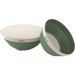 Outwell Collaps Bowl And Strainer Set Shadow Green