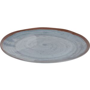 Bo-Camp Melamine Dinner Plate Set Of 4 Grey / Brown