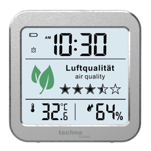 Technoline Air Quality Monitor For Monitoring Indoor Air Quality