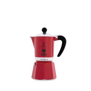 Bialetti Espresso Maker Rainbow Red 3 Cups 150 Ml