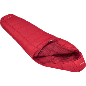 Vaude Sioux 400 SYN Synthetic Fiber Sleeping Bag 220 X 80 Cm Dark Indian Red