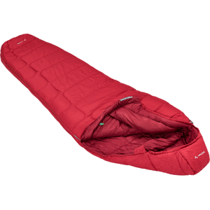 Vaude Sioux 400 S SYN Synthetic Fiber Sleeping Bag 200 X 75 Cm Dark Indian Red