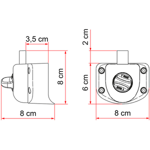 Fiamma Safe Door Guardian Interior Security Block For Ford Transit From 2006 Onwards