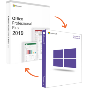 Microsoft Windows 10 Pro + Office 2019 Pro Plus - Operating System and Office Suite Bundle Microsoft Windows 10 Pro + Office 2019 Pro Plus - Operating System and Office Suite Bundle