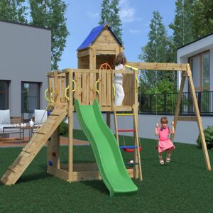 Shire Treehouse with Double Swing and Slide