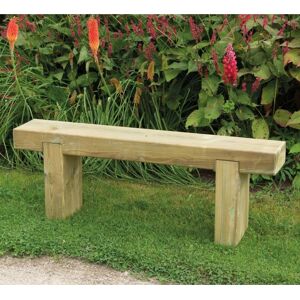 4ft Forest Garden Sleeper Bench - Pressure Treated