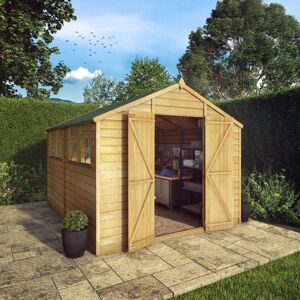 10 x 8 Mercia Overlap Shed with Double Doors