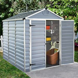 Palram Sheds 6 x 8 Palram - Canopia Skylight Plastic Apex Shed - Grey