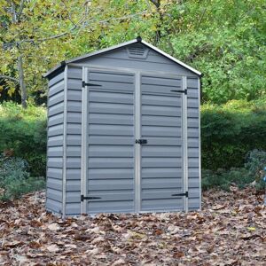 Palram Sheds 6 x 3 Palram - Canopia Skylight Plastic Apex Shed - Grey