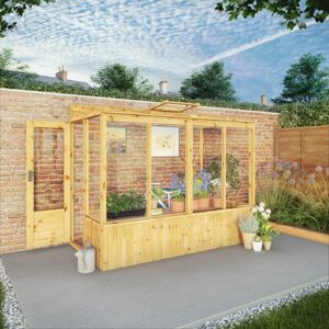 8 x 4 Mercia Lean-to Pent Wooden Greenhouse