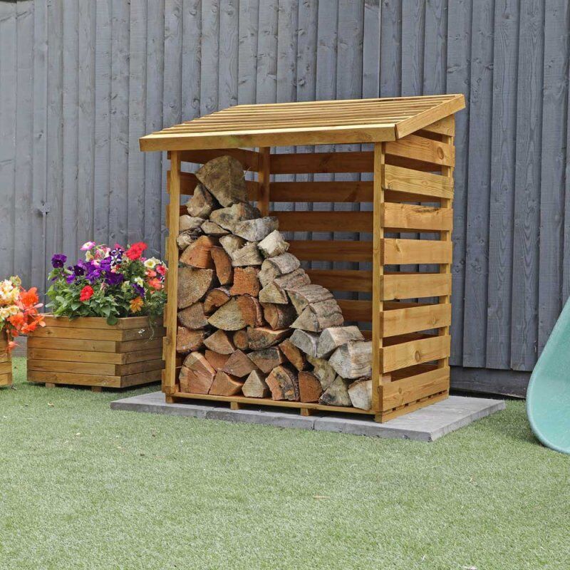 3 x 3 Mercia Single Log Store - Pressure Treated