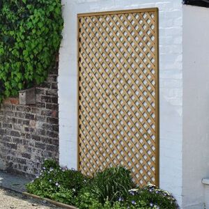 Forest Garden 4ft High Forest Rosemore Lattice Trellis - Pressure Treated - Panels