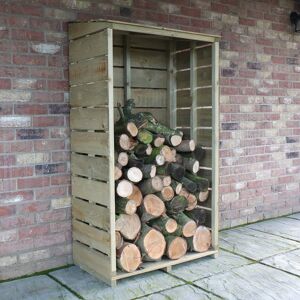 3 x 1.5 Shire Tall Wall Log Store - Pressure Treated